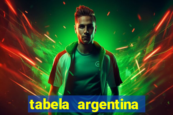 tabela argentina torneo betano